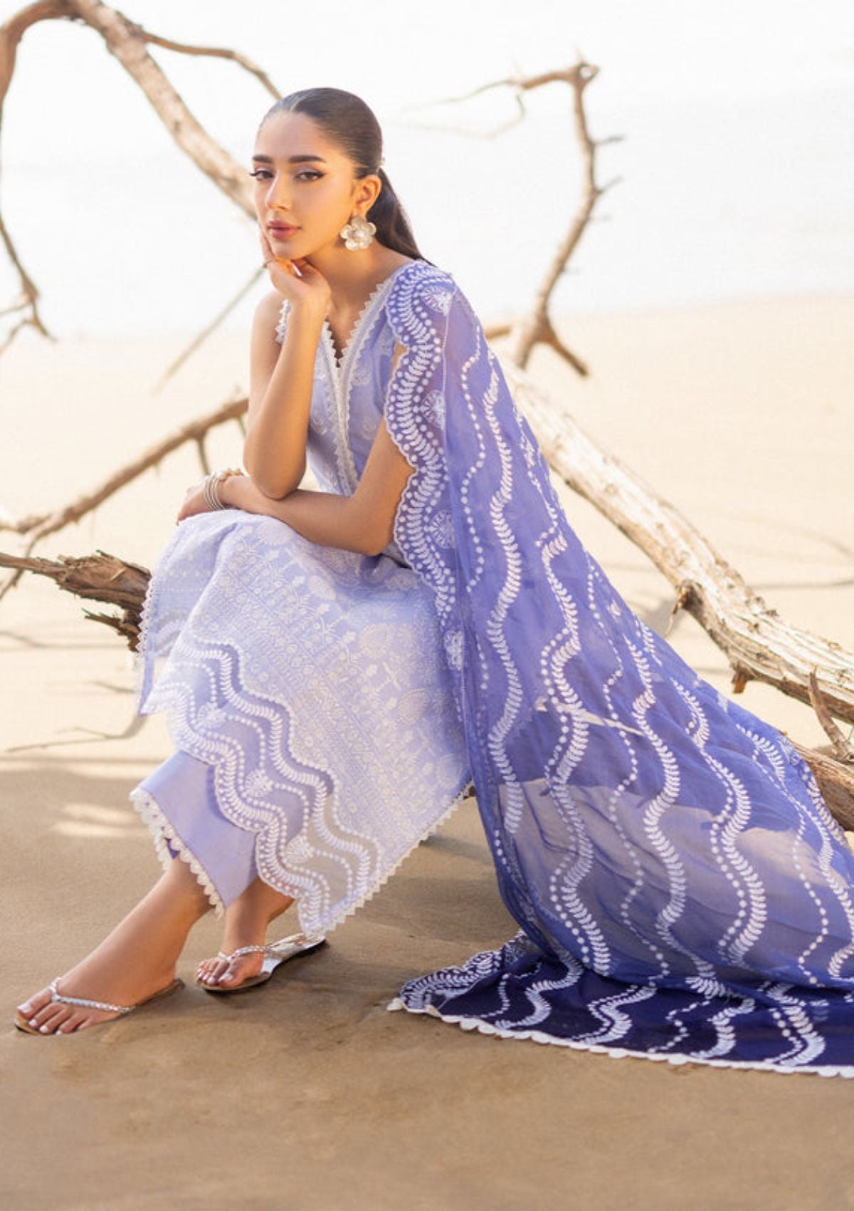 Lawn Collection - Zainab Chottani - Chikankari 24 - ZCC#8A - Amyra