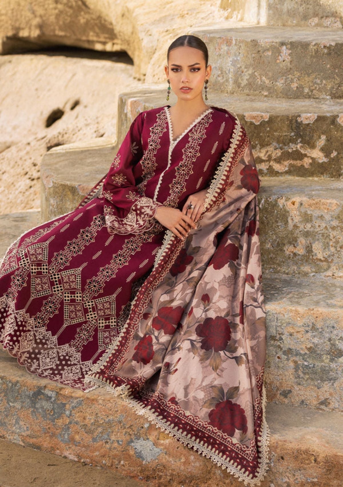 Lawn Collection - Zainab Chottani - Chikankari 24 - ZCC#1B - Aysel