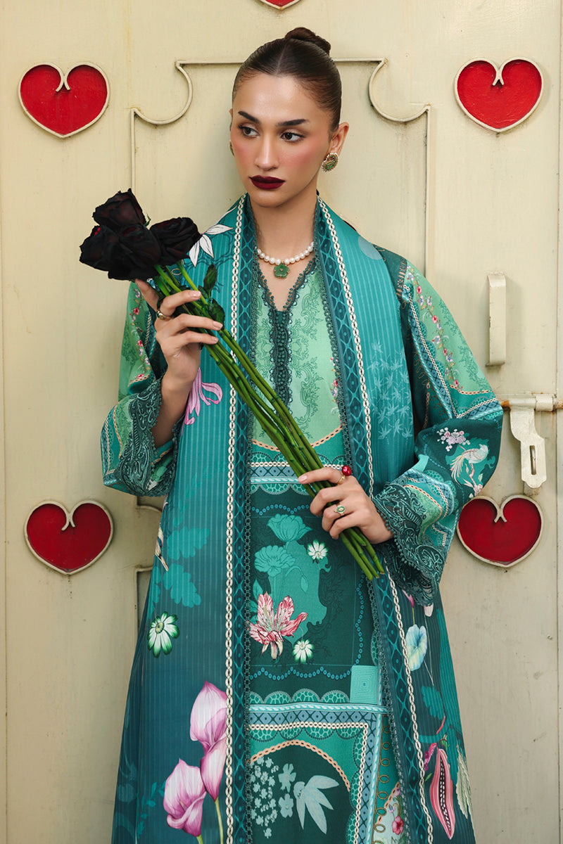 Qalamkar | QPrints Winter 25 | QW-08 (B) ANIKA - Official Qalamkar stockist in UK - Sakeena London