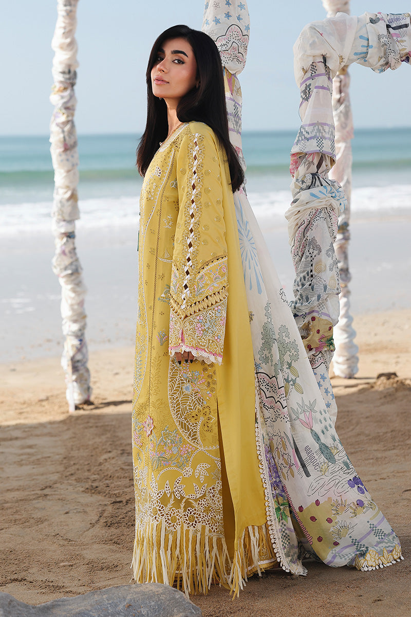 Qalamkar | Sahil Luxury Lawn 26 | SA-07 HIRA