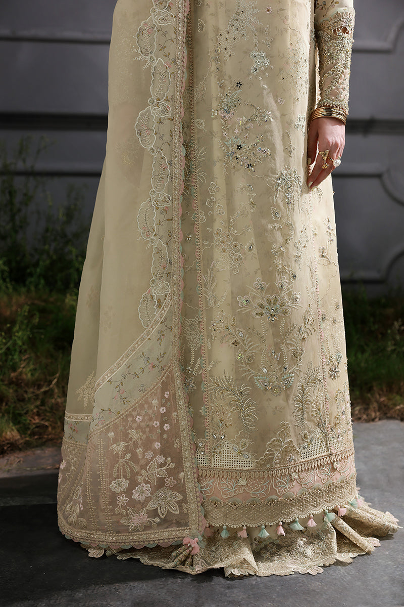 Qalamkar | Elirah Formals 25 | MF-04 IVORY GRACE - Official Qalamkar stockist in UK - Sakeena London