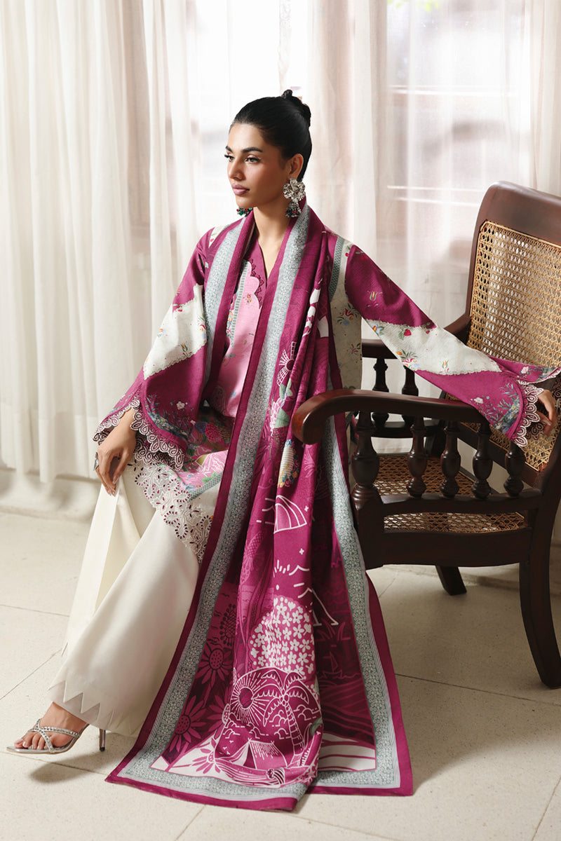 Qalamkar | QPrints Winter 25 | QW-10 (B) KENNA - Official Qalamkar stockist in UK - Sakeena London