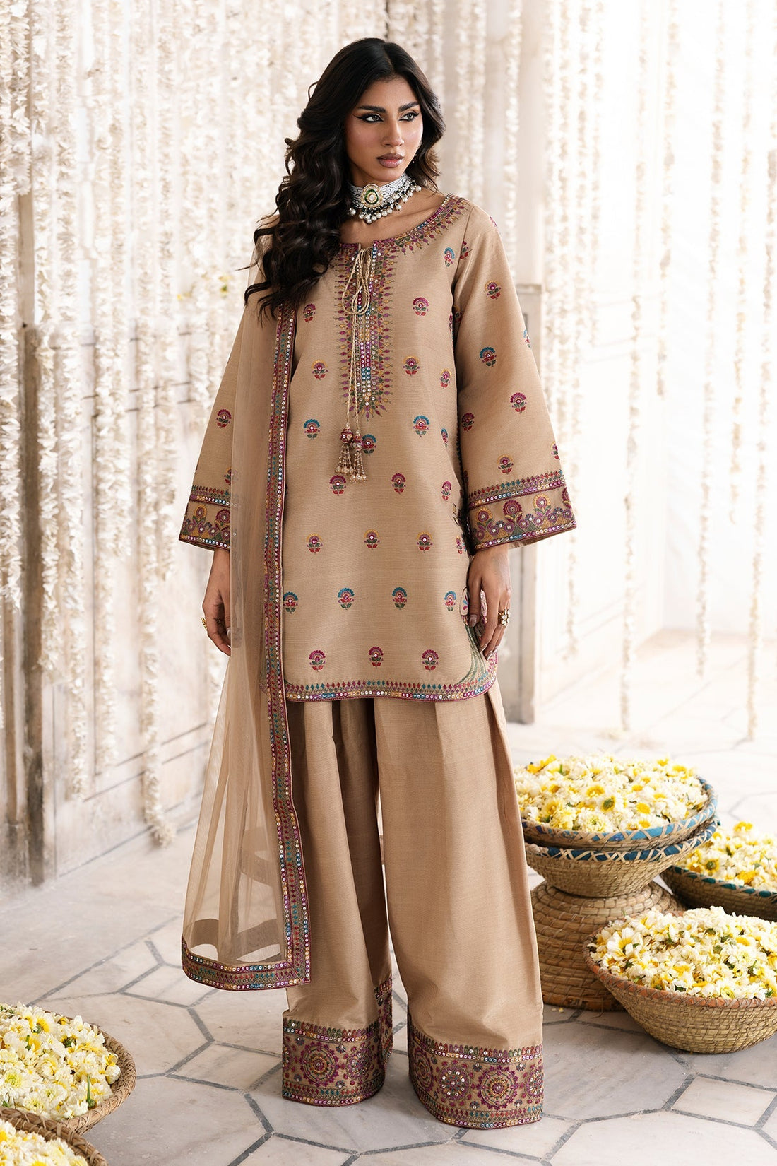 Charizma | Festive Pret | 3-PC Embroidered Silk CMA-6-326 by Charizma – Pakistani designer wear