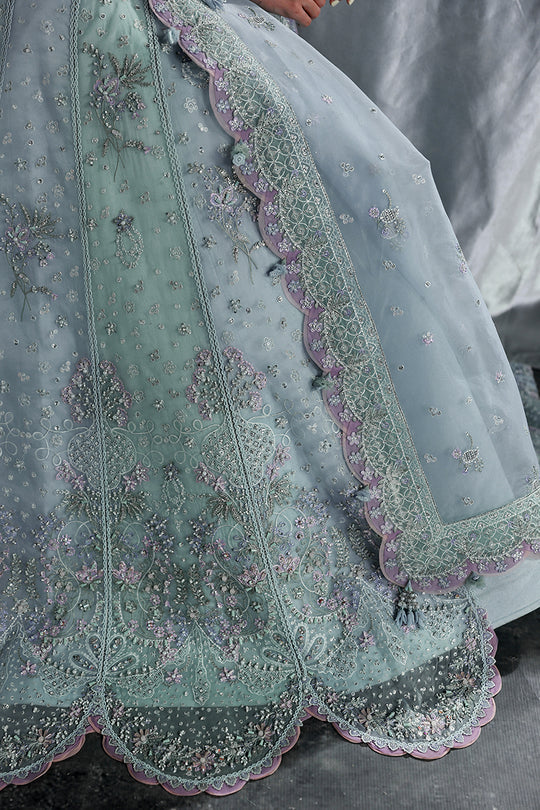 Qalamkar | Elirah Formals 25 | MF-08 SERENE AQUA - Official Qalamkar stockist in UK - Sakeena London