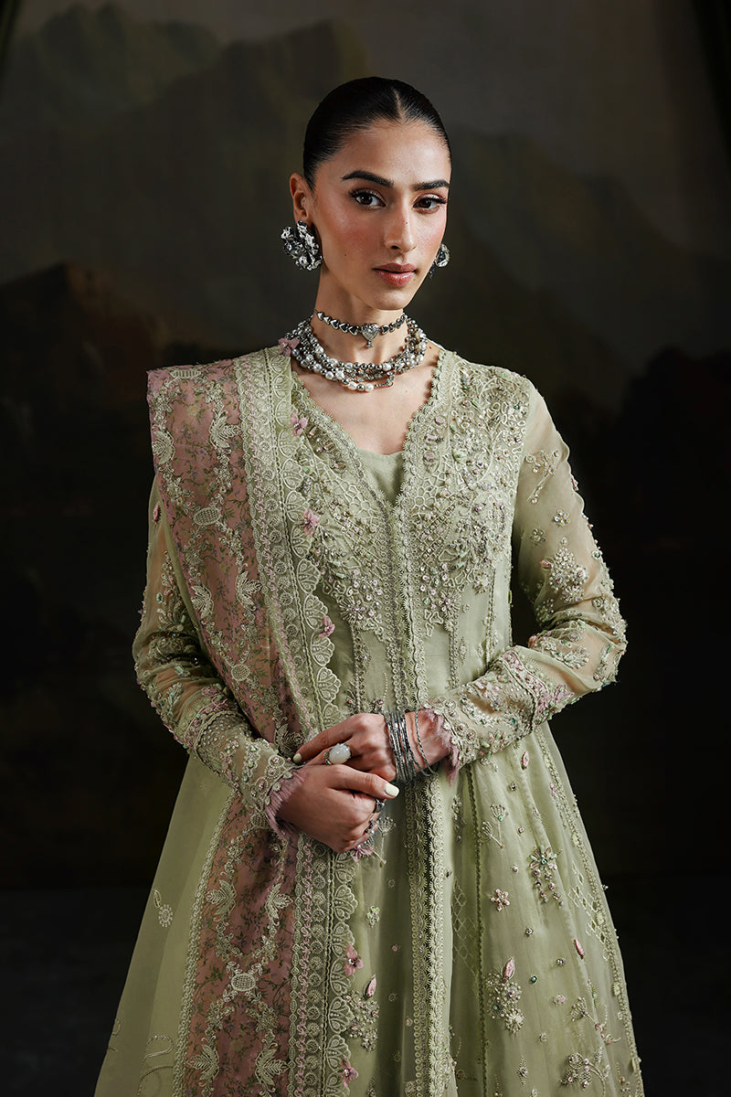 Qalamkar | Elirah Formals 25 | MF-02 SAGE AURA - Official Qalamkar stockist in UK - Sakeena London