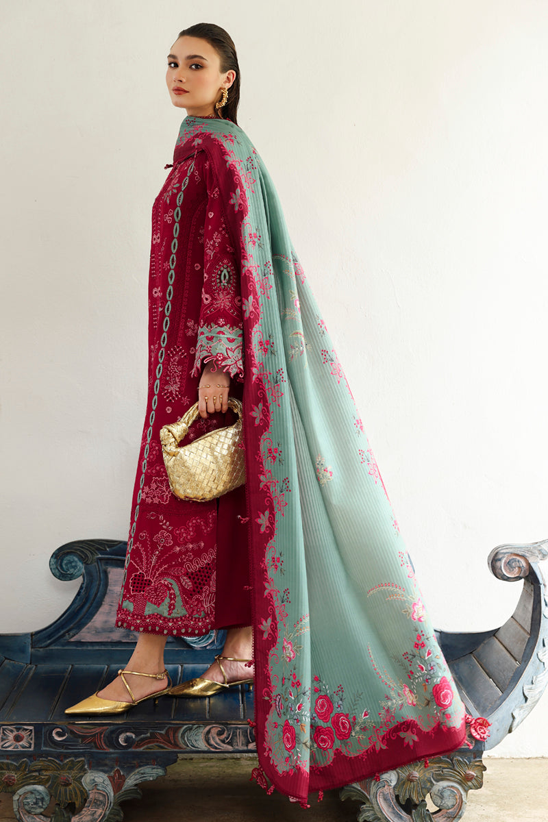 Qalamkar | Q Linen 25 | KL-12 ROOHI - Official Qalamkar stockist in UK - Sakeena London