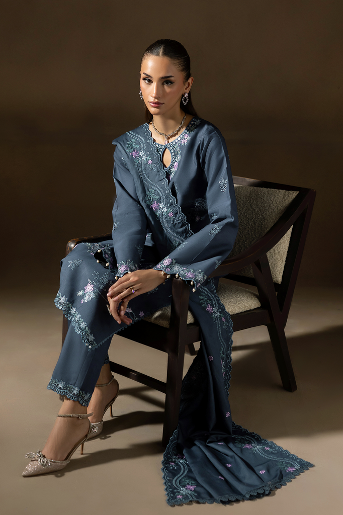 Rajbari | Premium Viscose Chikankari | RPVC-09 - Official Rajbari stockist in UK - Sakeena London