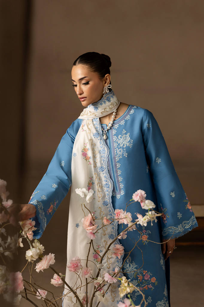 Rajbari | Premium Viscose Chikankari | RPVC-07 - Official Rajbari stockist in UK - Sakeena London