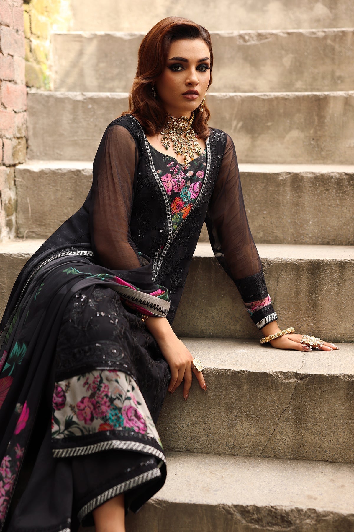 Charizma | Vasal Chiffon | VSL25-33 - Official Charzima stockist in UK - Sakeena London