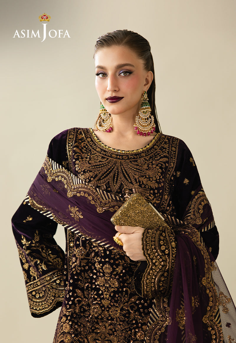 Asim Jofa | Makhmal Velvet 25 | AJULM-02 - Official Asim Jofa stockist in UK - Sakeena London