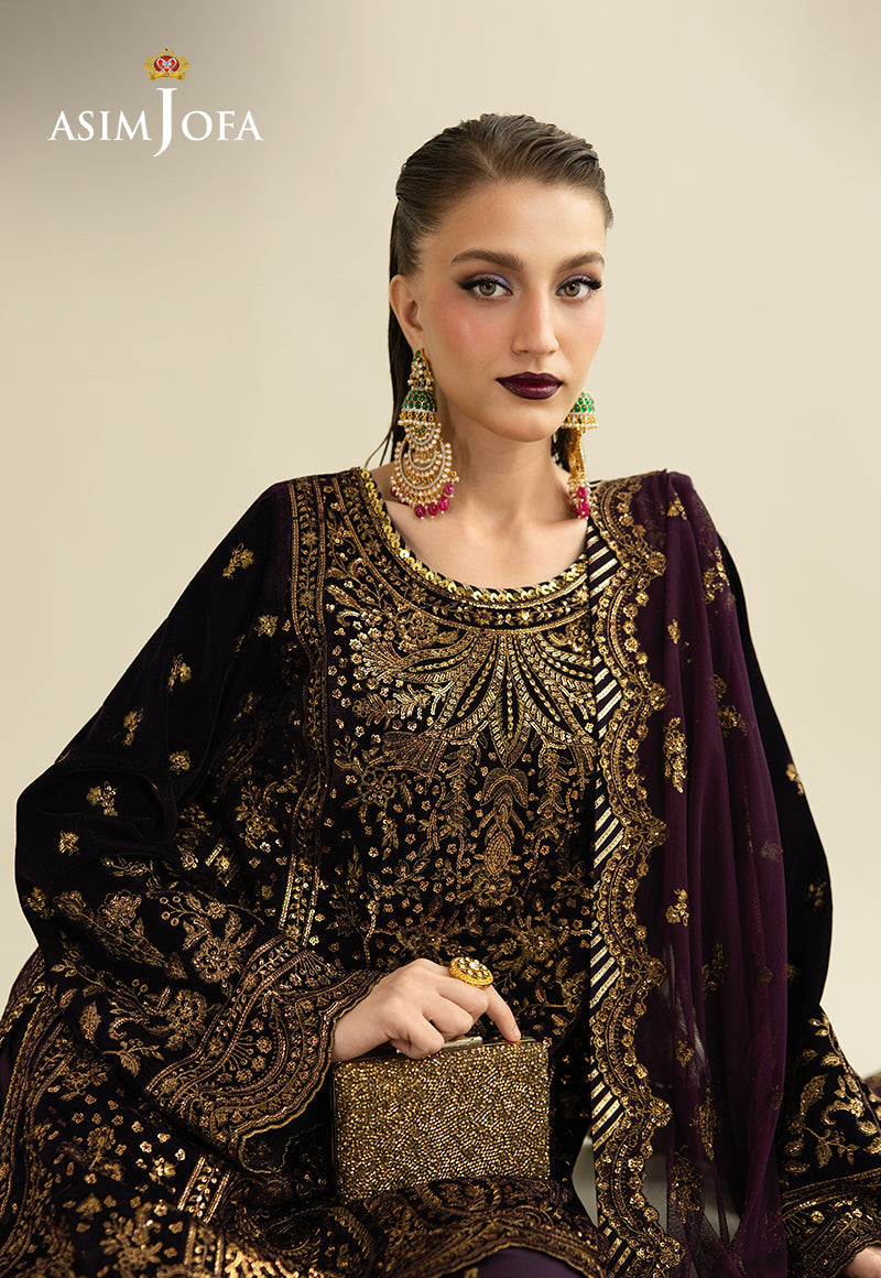 Asim Jofa | Makhmal Velvet 25 | AJULM-02 - Official Asim Jofa stockist in UK - Sakeena London