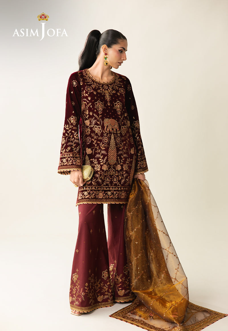 Asim Jofa | Makhmal Velvet 25 | AJULM-07 - Official Asim Jofa stockist in UK - Sakeena London