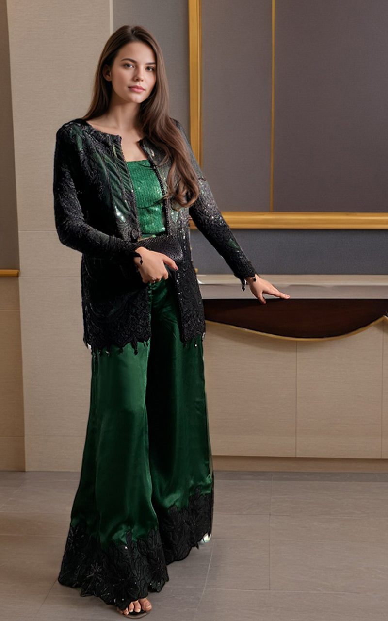 Threads and Motifs | Formal Dresses 25 | Embroidered Jacket - Official Threads and Motifs stockist in UK - Sakeena London