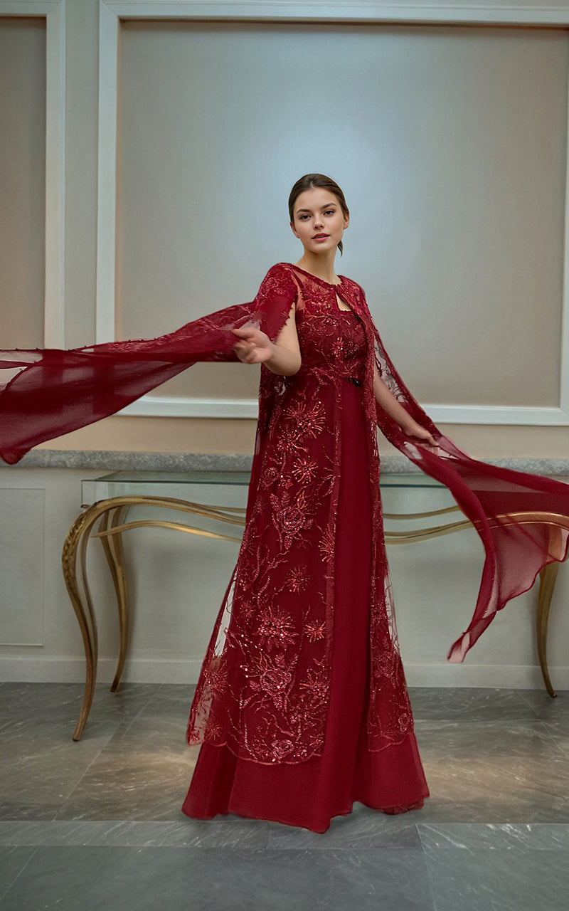Threads and Motifs | Formal Dresses 25 | Embroidered Jacket With Tube And Skirt - Official Threads and Motifs stockist in UK - Sakeena London
