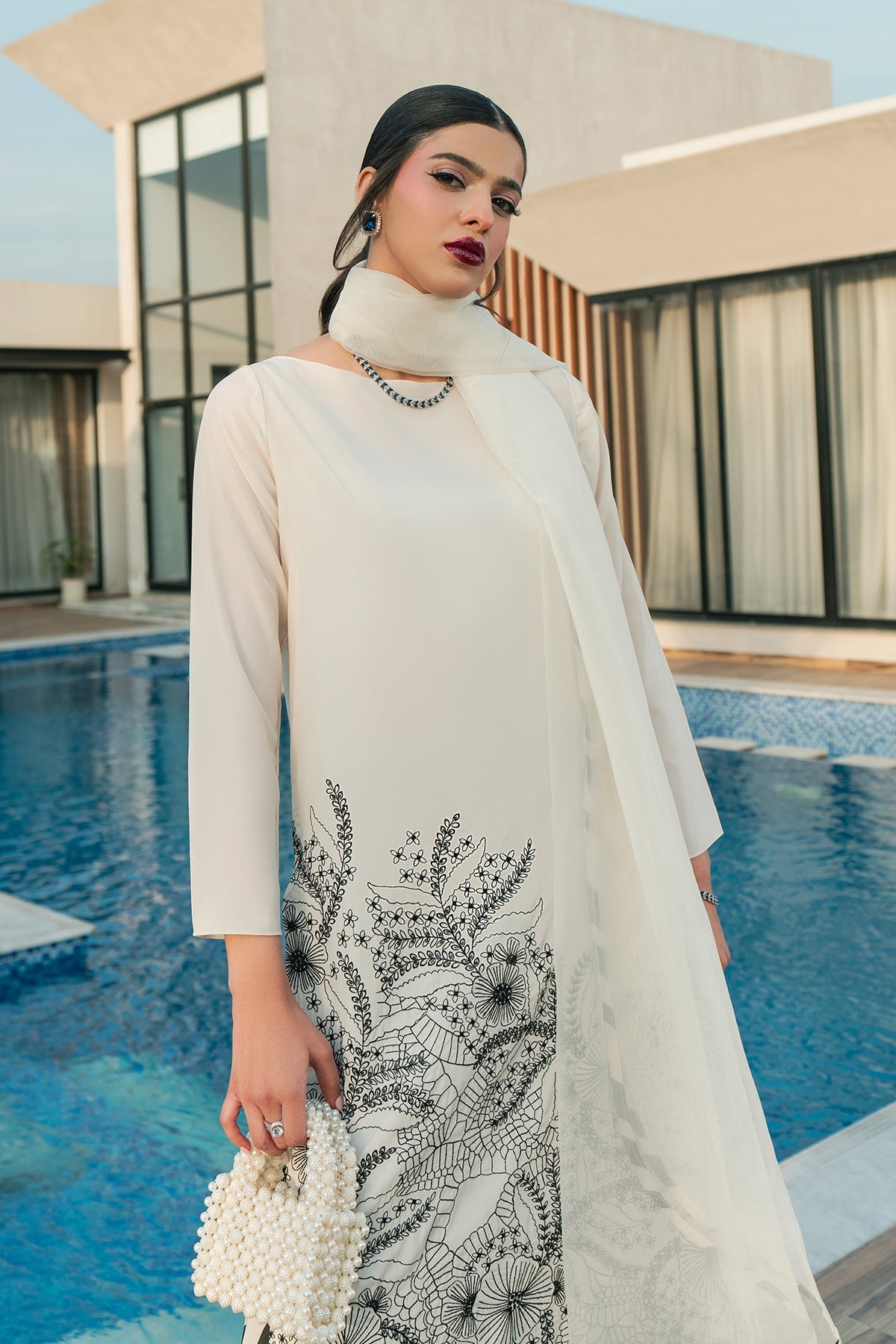 Erum Khan | Eid Edit 25 | Monochrome Babe - Official Erum Khan stockist in UK - Sakeena London