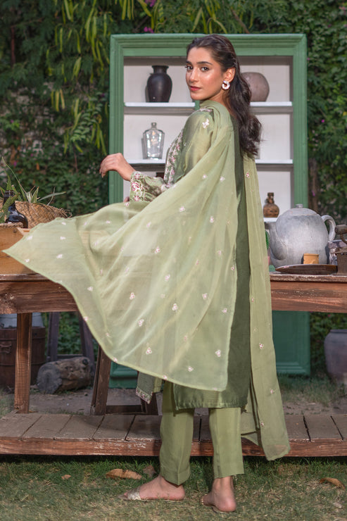 Kross Kulture | Luxury Baharaneh | MINTY GLAZE KLX-00736 - Official Kross Kulture stockist in UK - Sakeena London