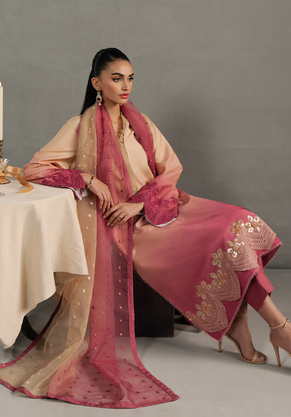 Zarqash | Silk Edit | ZQS 002 RosÃÂ¨a - Official Zarqash stockist in UK - Sakeena London