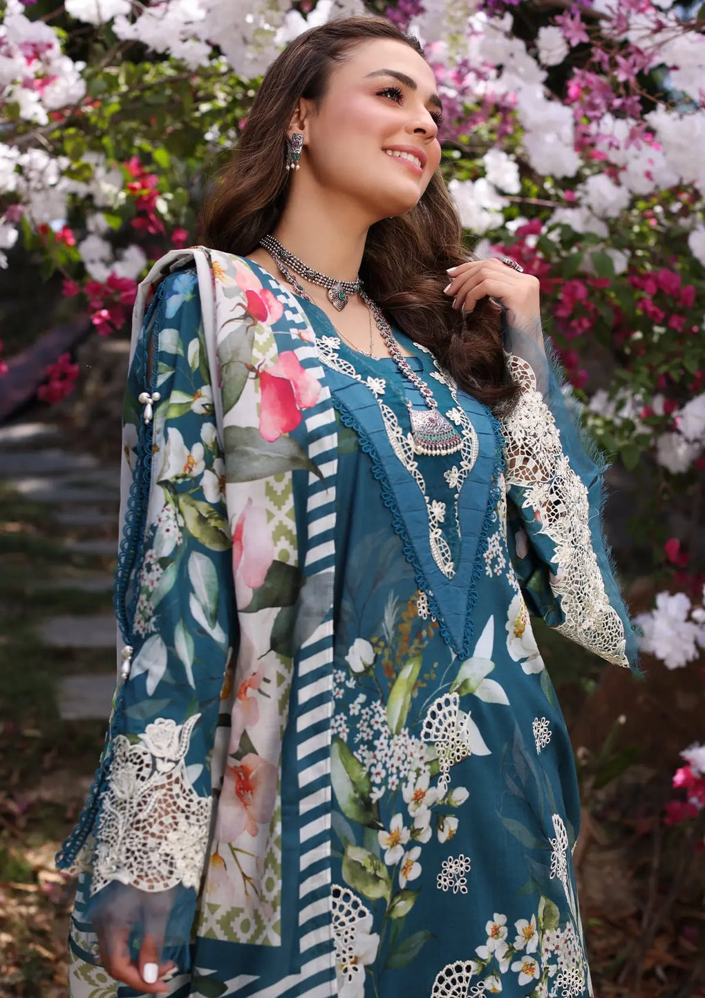 Elaf Premium | Prints Chikankari 24 | 02B SERENITA - Official Elaf Premium stockist in UK - Sakeena London