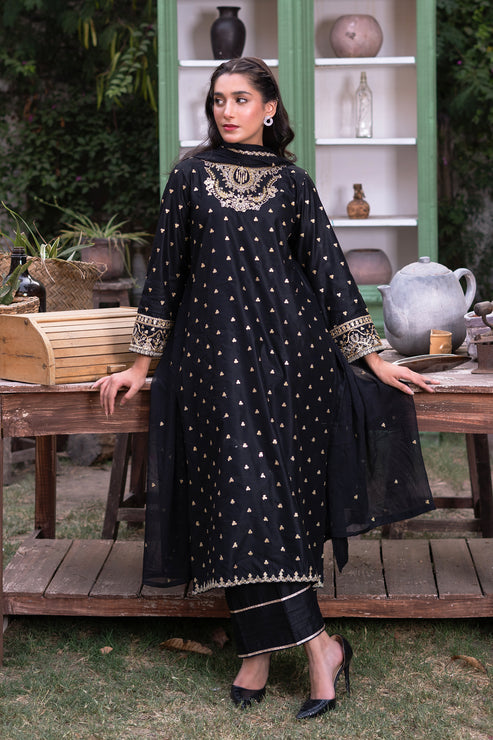 Kross Kulture | Luxury Baharaneh | Baharaneh (Black) KLX-00929 - Official Kross Kulture stockist in UK - Sakeena London