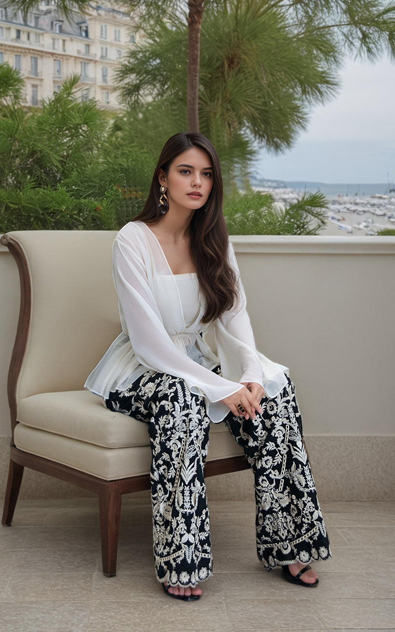 Threads and Motifs | Formal Dresses 25 | Chiffon Top - Official Threads and Motifs stockist in UK - Sakeena London
