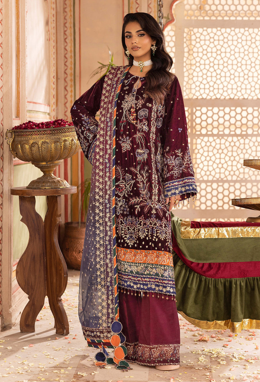 Adans Libas | Velvet 25 | 7520 V - Official Adans Libas stockist in UK - Sakeena London