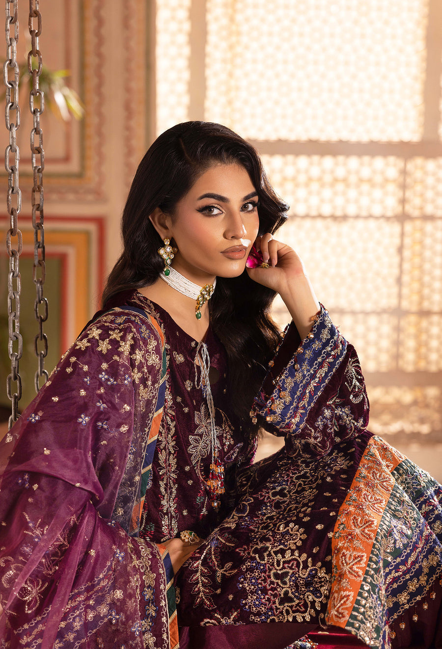 Adans Libas | Velvet 25 | 7520 V - Official Adans Libas stockist in UK - Sakeena London