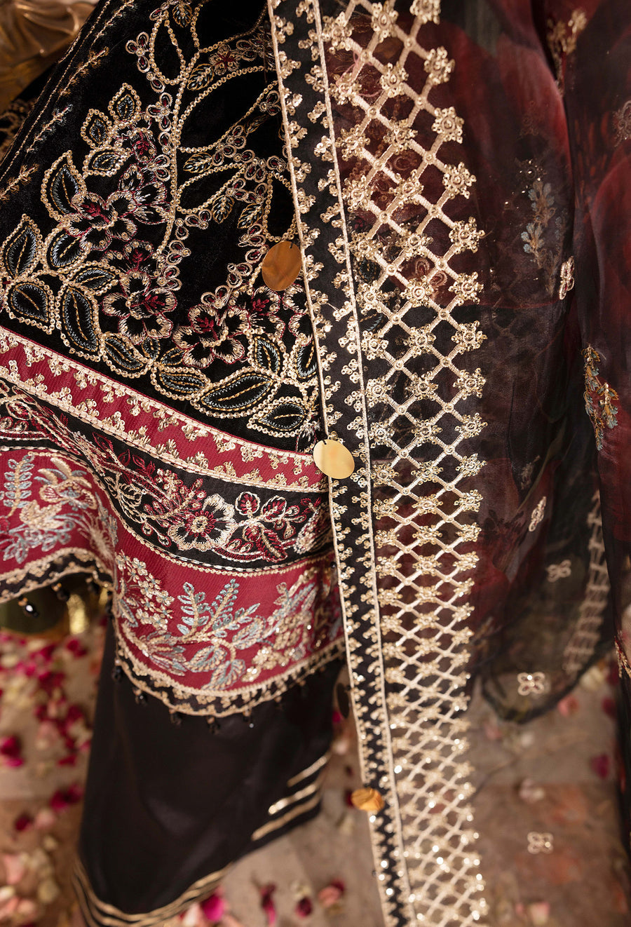 Adans Libas | Velvet 25 | 7521 V - Official Adans Libas stockist in UK - Sakeena London