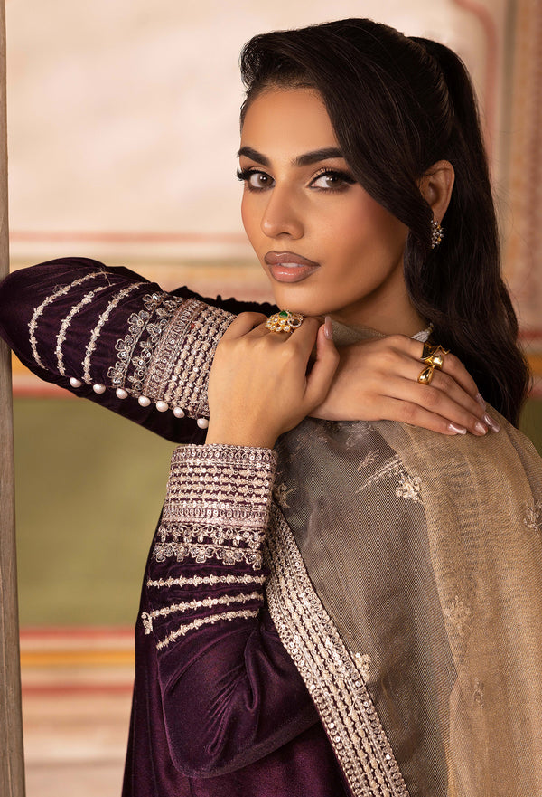 Adans Libas | Velvet 25 | 7526 V - Official Adans Libas stockist in UK - Sakeena London