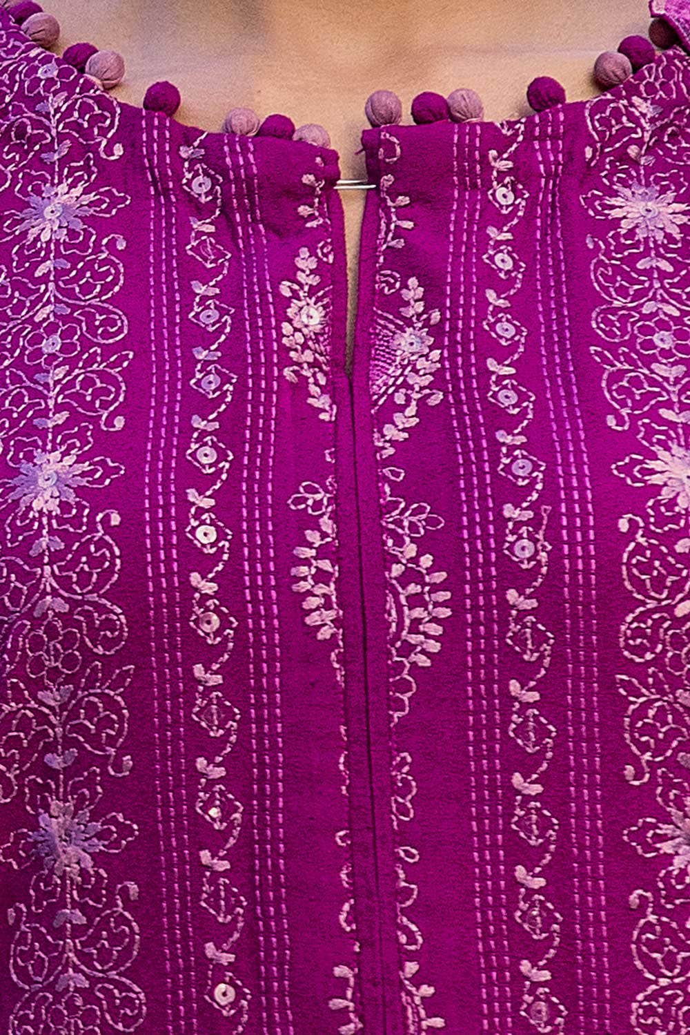 Gul Ahmed | Winter Collection 24 | Karandi Dupatta AY-42009 - Official Gul Ahmed stockist in UK - Sakeena London