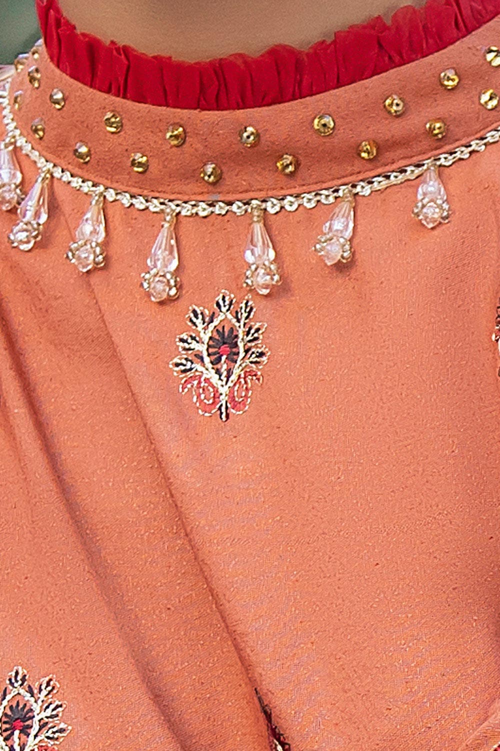 Gul Ahmed | Winter Collection 24 | Karandi Dupatta AY-42005 - Official Gul Ahmed stockist in UK - Sakeena London