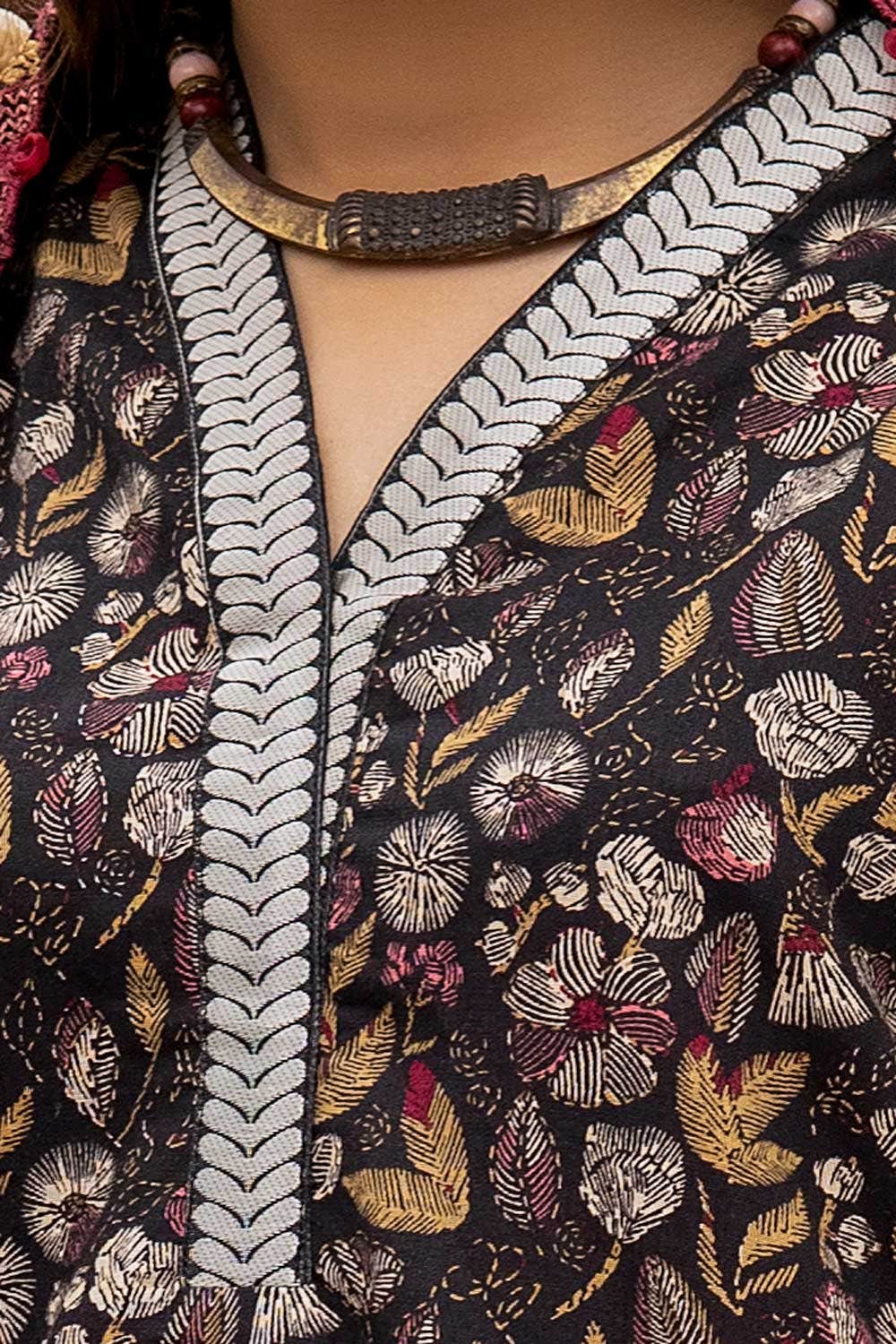 Gul Ahmed | Winter Collection 24 | Twill Cotton Linen Dupatta CV-42012 - Official Gul Ahmed stockist in UK - Sakeena London