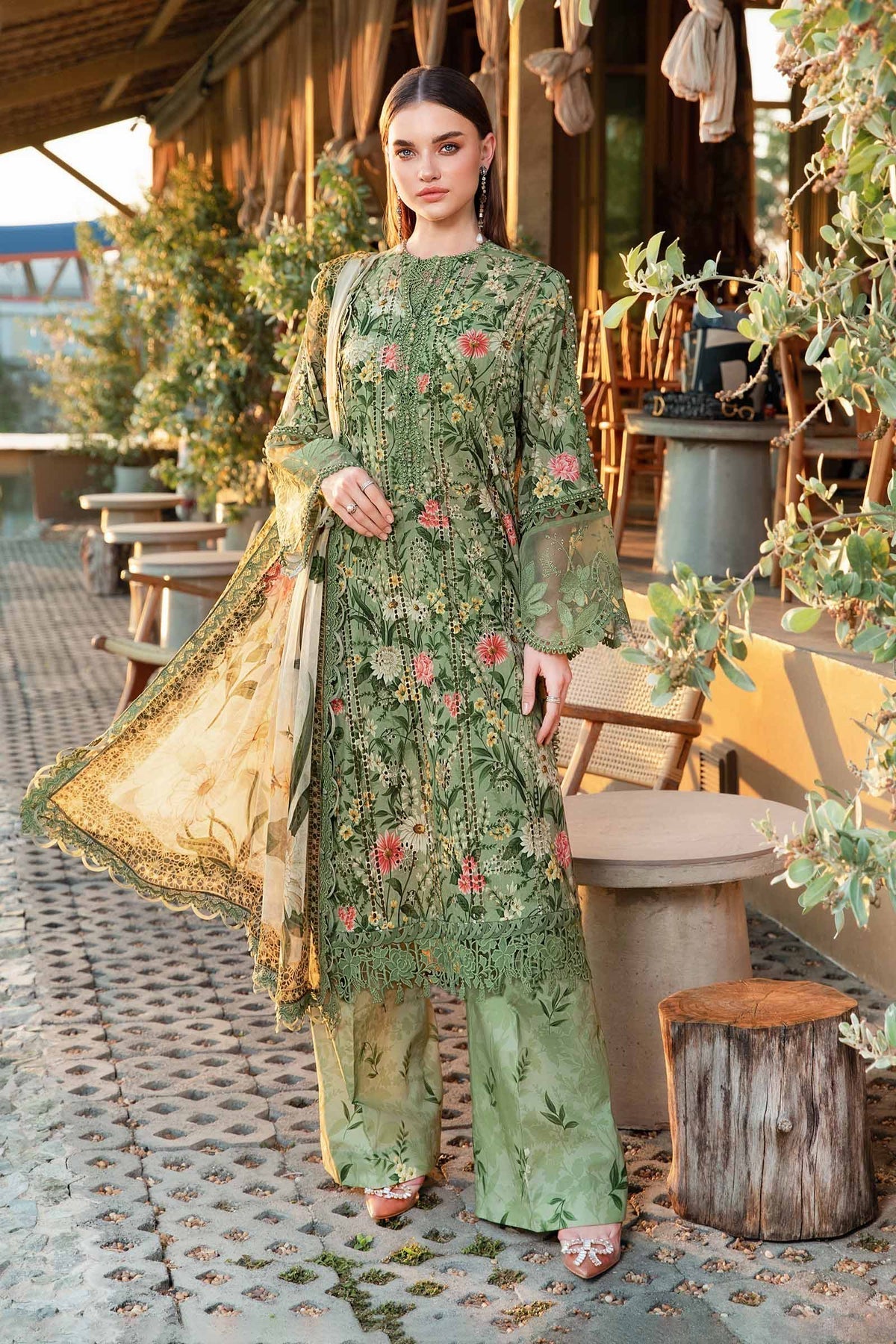 Maria B | M Prints 25 | MPT-2508-B - Official Maria B stockist in UK - Sakeena London