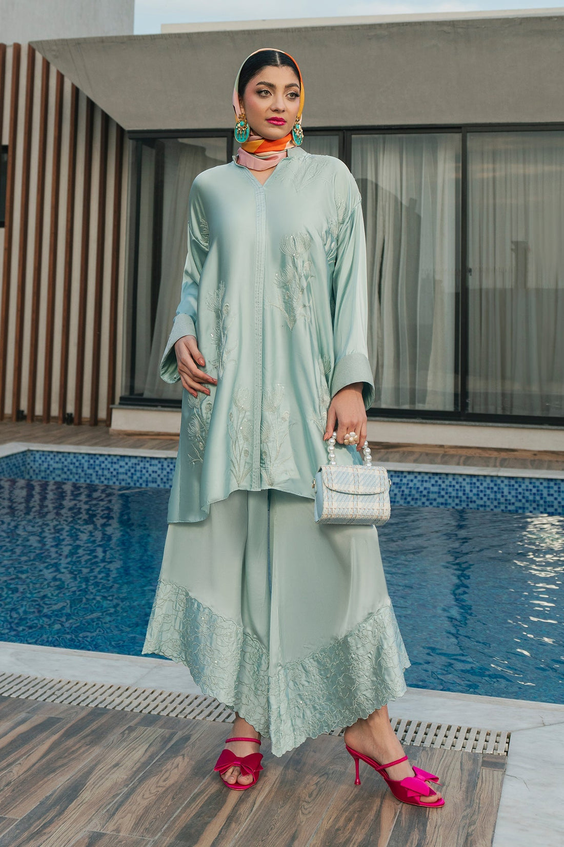 Erum Khan | Eid Edit 25 | Aqua Babe - Official Erum Khan stockist in UK - Sakeena London