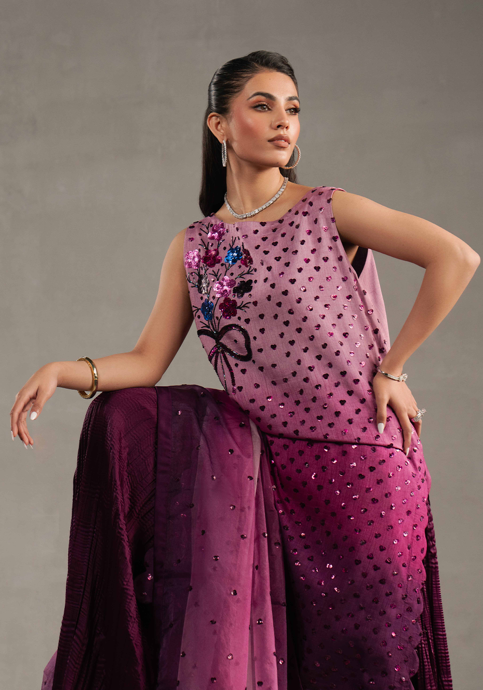 Zarqash | Silk Edit | ZQS 003 GIANNA - Official Zarqash stockist in UK - Sakeena London