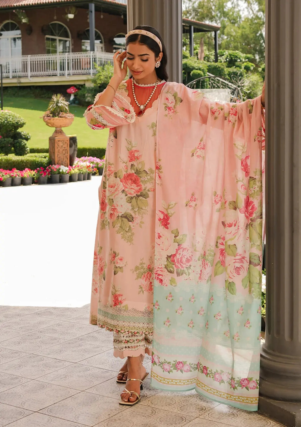 Elaf Premium | Printed Collection 24 | EEP-01B - Petal Pulse - Official Elaf Premium stockist in UK - Sakeena London