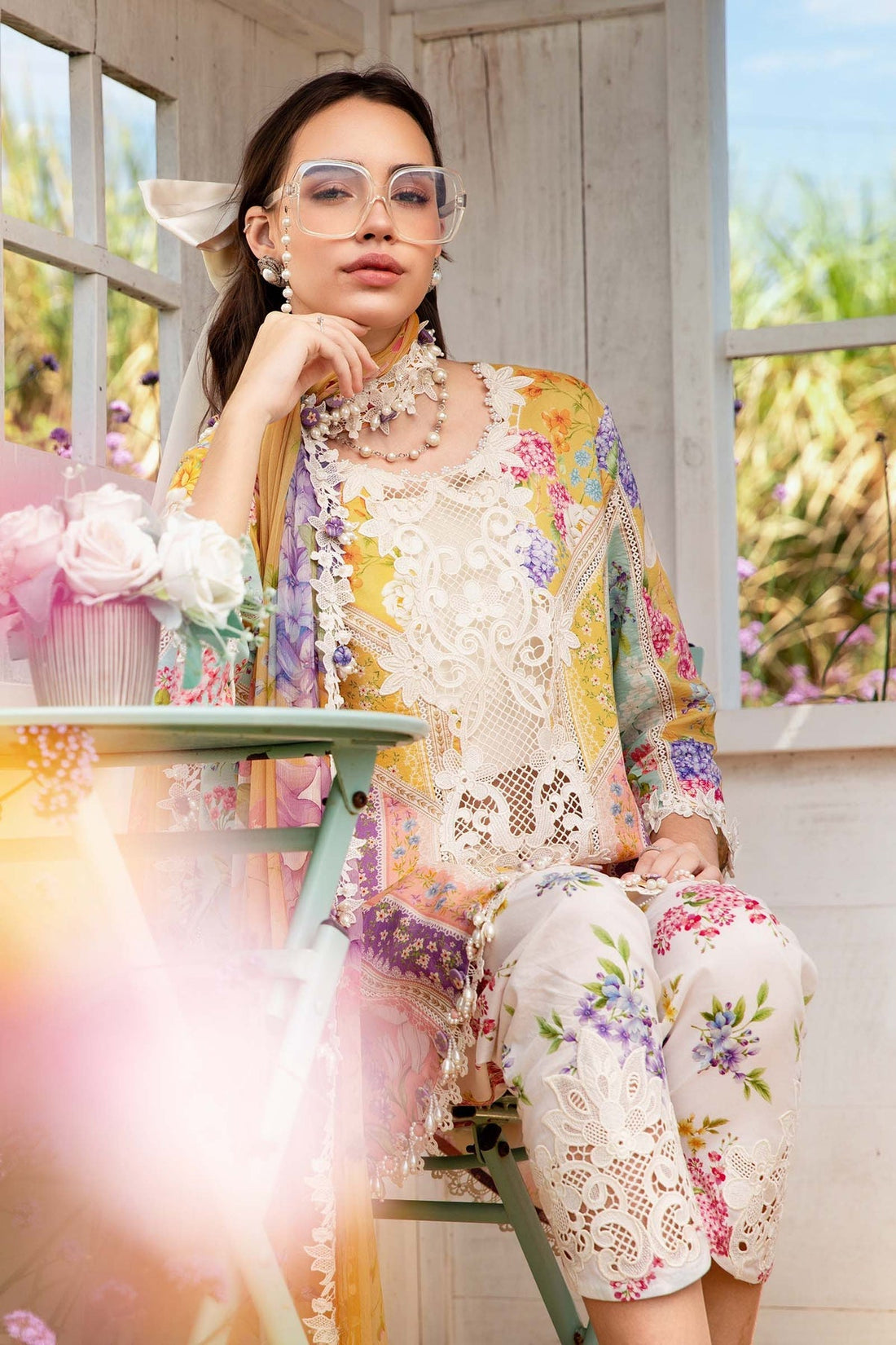 Maria B | M Prints 25 | MPT-2509-A - Official Maria B stockist in UK - Sakeena London
