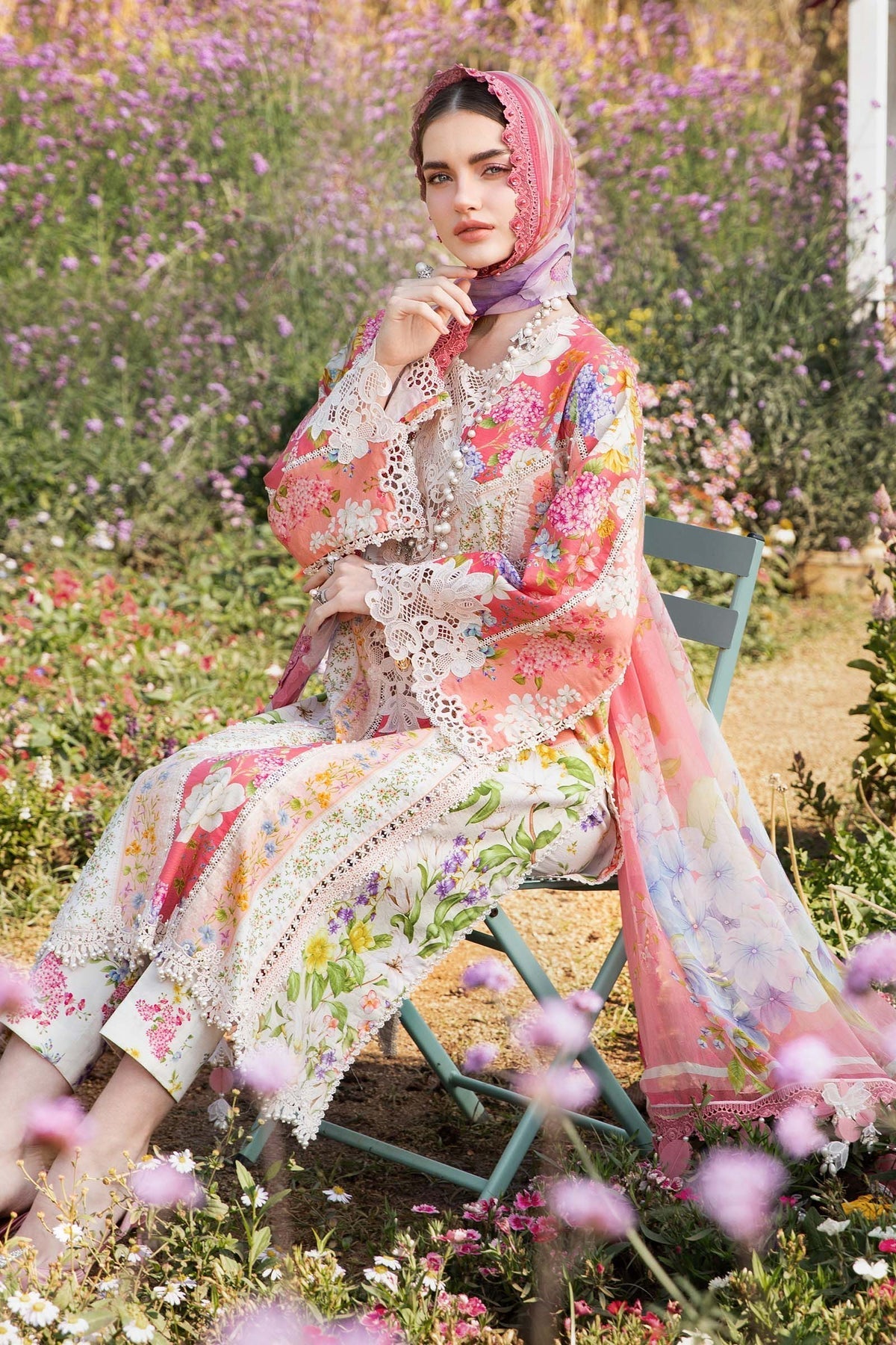 Maria B | M Prints 25 | MPT-2509-B - Official Maria B stockist in UK - Sakeena London