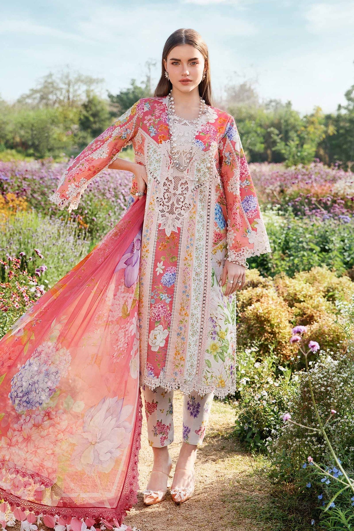 Maria B | M Prints 25 | MPT-2509-B - Official Maria B stockist in UK - Sakeena London
