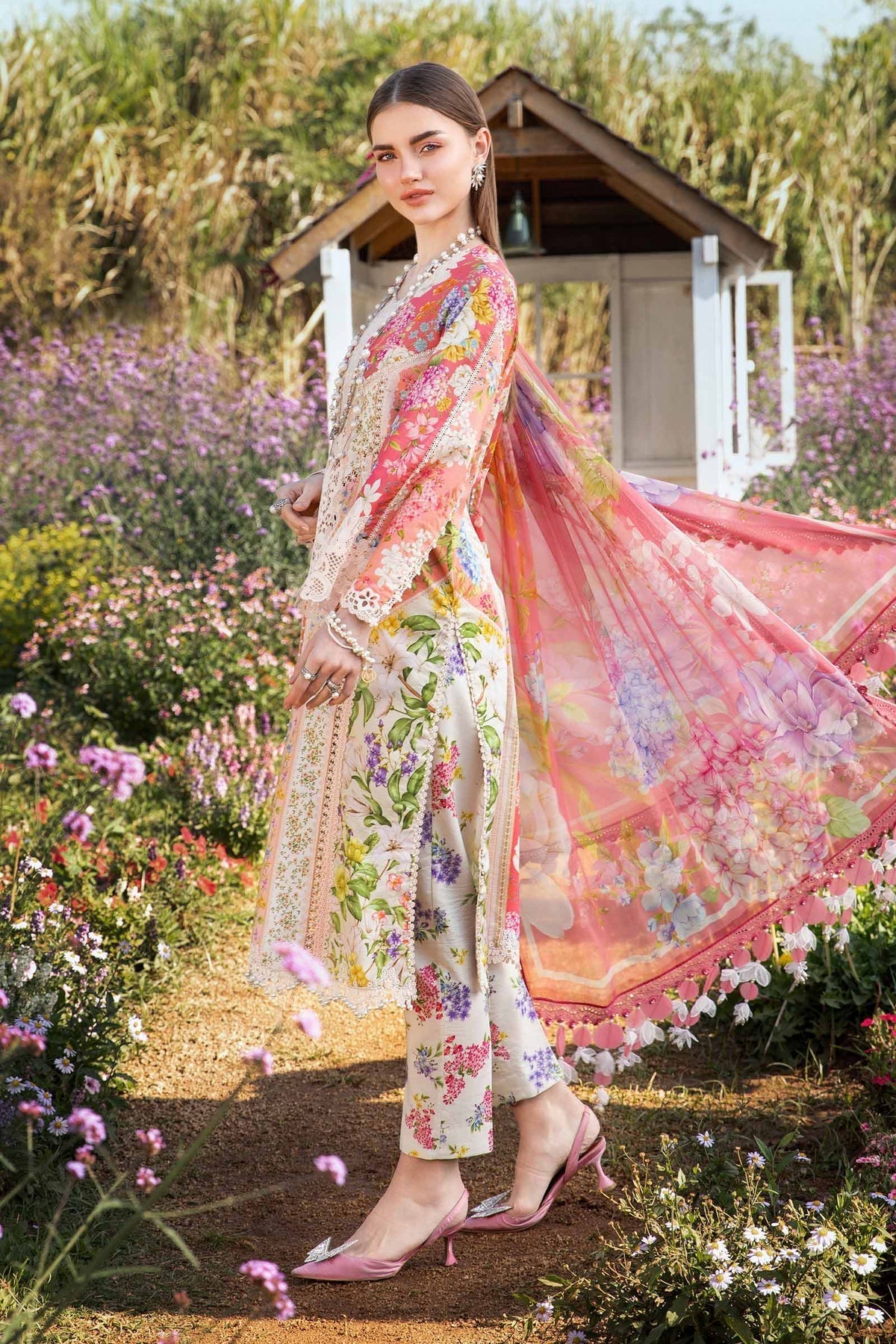Maria B | M Prints 25 | MPT-2509-B - Official Maria B stockist in UK - Sakeena London