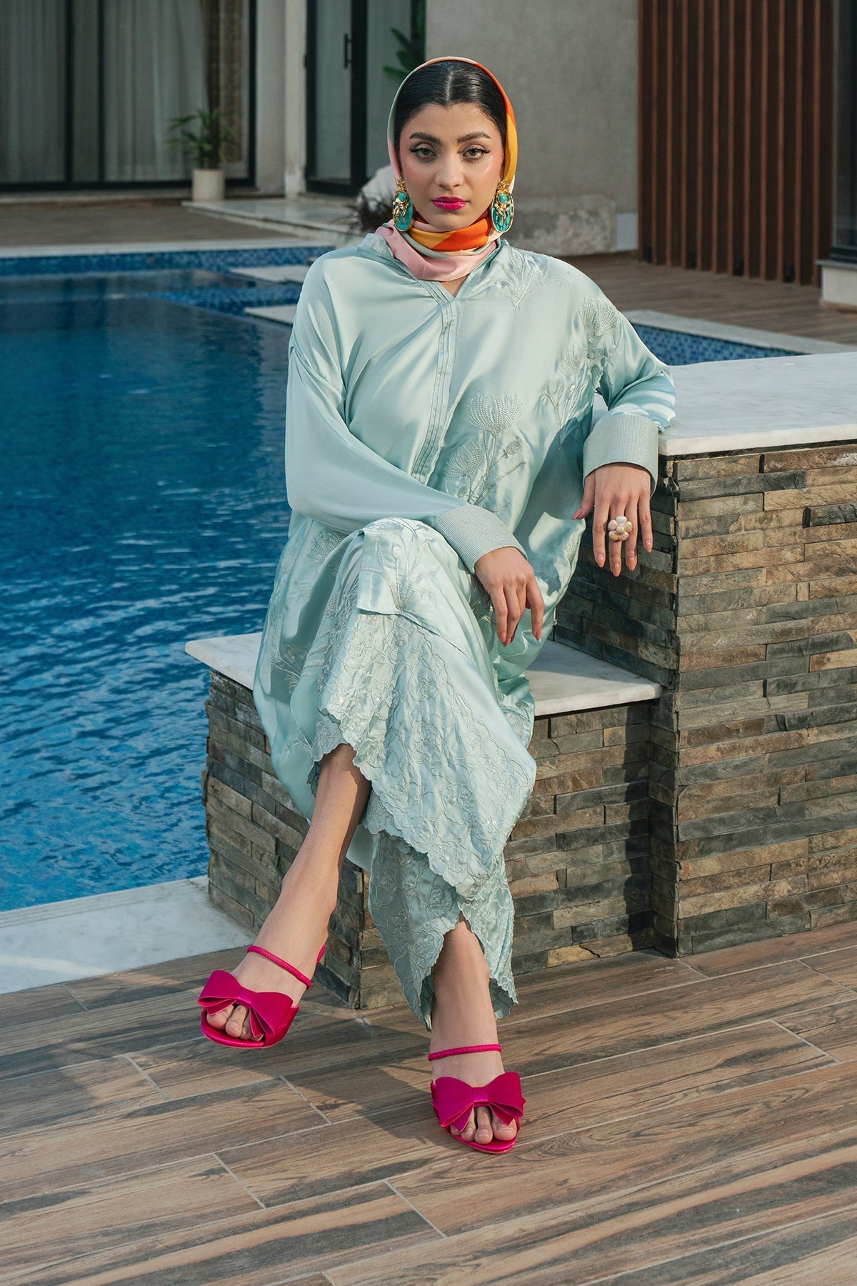 Erum Khan | Eid Edit 25 | Aqua Babe - Official Erum Khan stockist in UK - Sakeena London