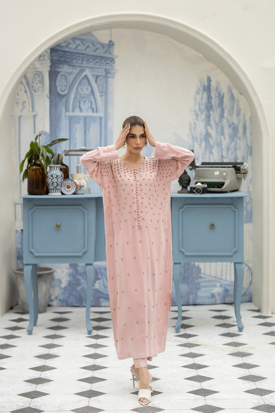 Purple haze Pret Studio | Noubahar Luxury Formals | Pale Pink - Official Purple Haze stockist in UK - Sakeena London