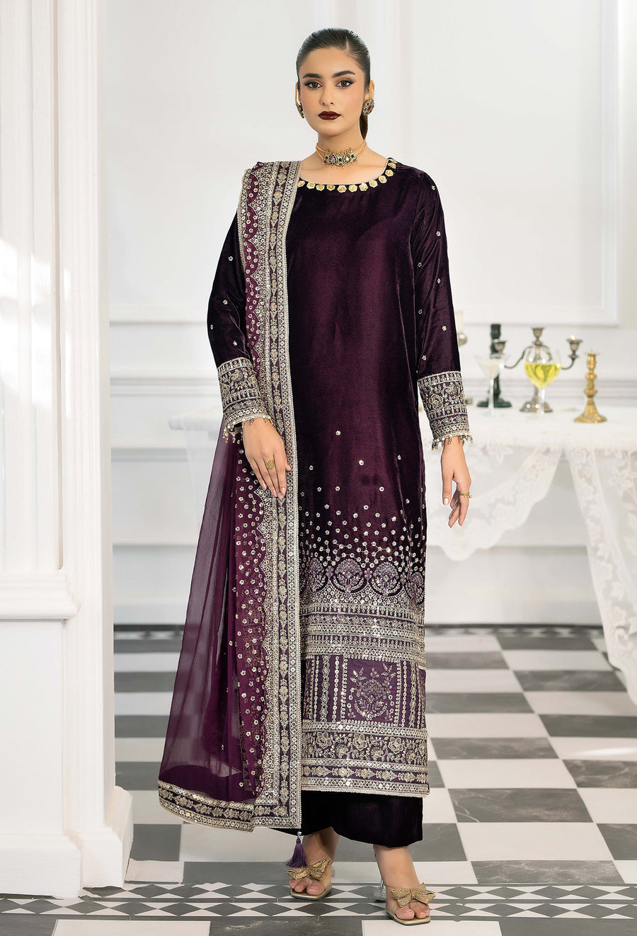 Adans Libas | Velvet 25 | VELVET 7780 - Official Adans Libas stockist in UK - Sakeena London
