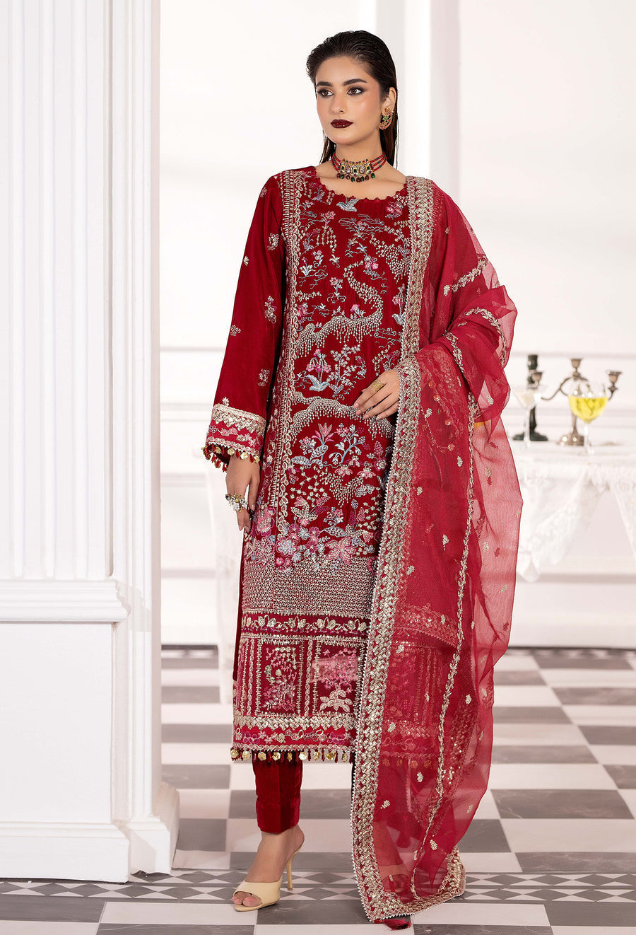 Adans Libas | Velvet 25 | VELVET 7784 - Official Adans Libas stockist in UK - Sakeena London
