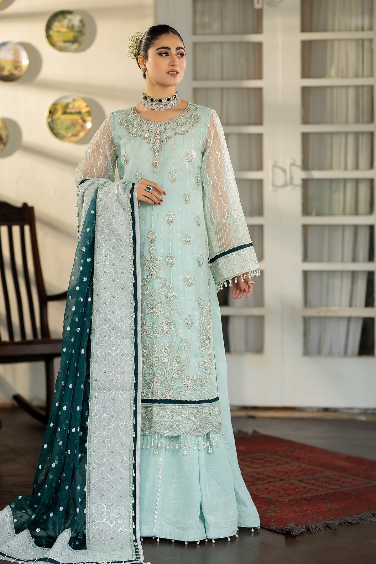 Raeesa Premium | Dehleez Formals | DL-1022 Afsaana -E- Poshak - Official Raeesa Premium stockist in UK - Sakeena London