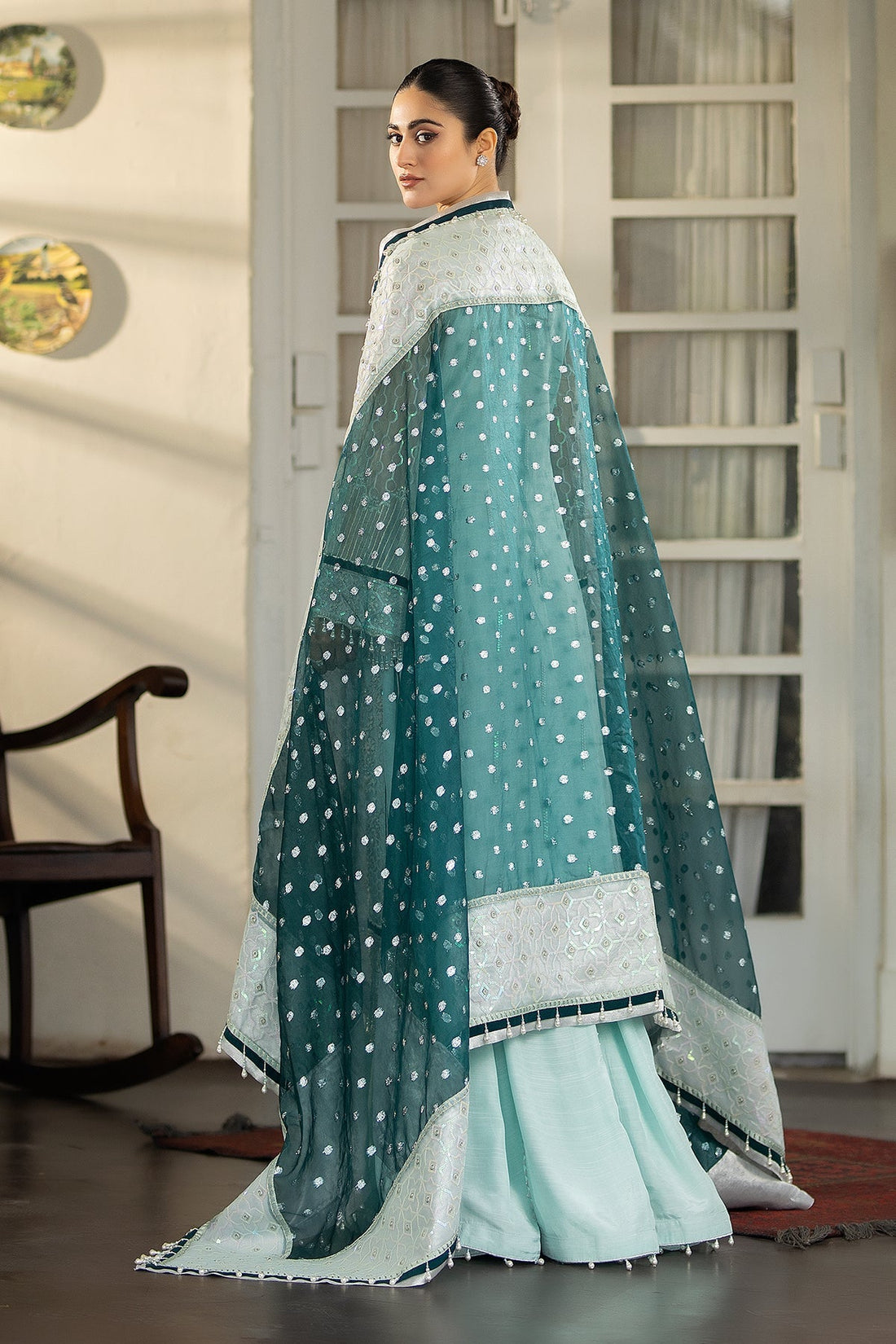 Raeesa Premium | Dehleez Formals | DL-1022 Afsaana -E- Poshak - Official Raeesa Premium stockist in UK - Sakeena London