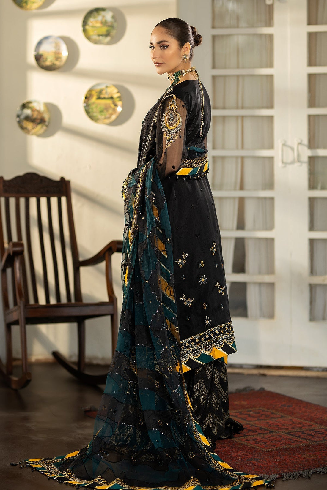 Raeesa Premium | Dehleez Formals | DL-1023 Rang -E-Vasl - Official Raeesa Premium stockist in UK - Sakeena London