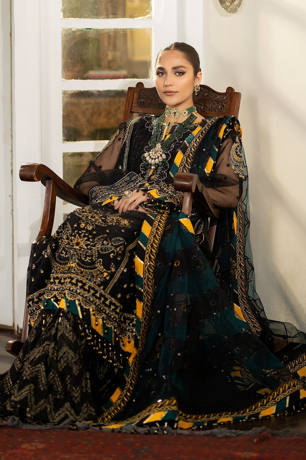 Raeesa Premium | Dehleez Formals | DL-1023 Rang -E-Vasl - Official Raeesa Premium stockist in UK - Sakeena London