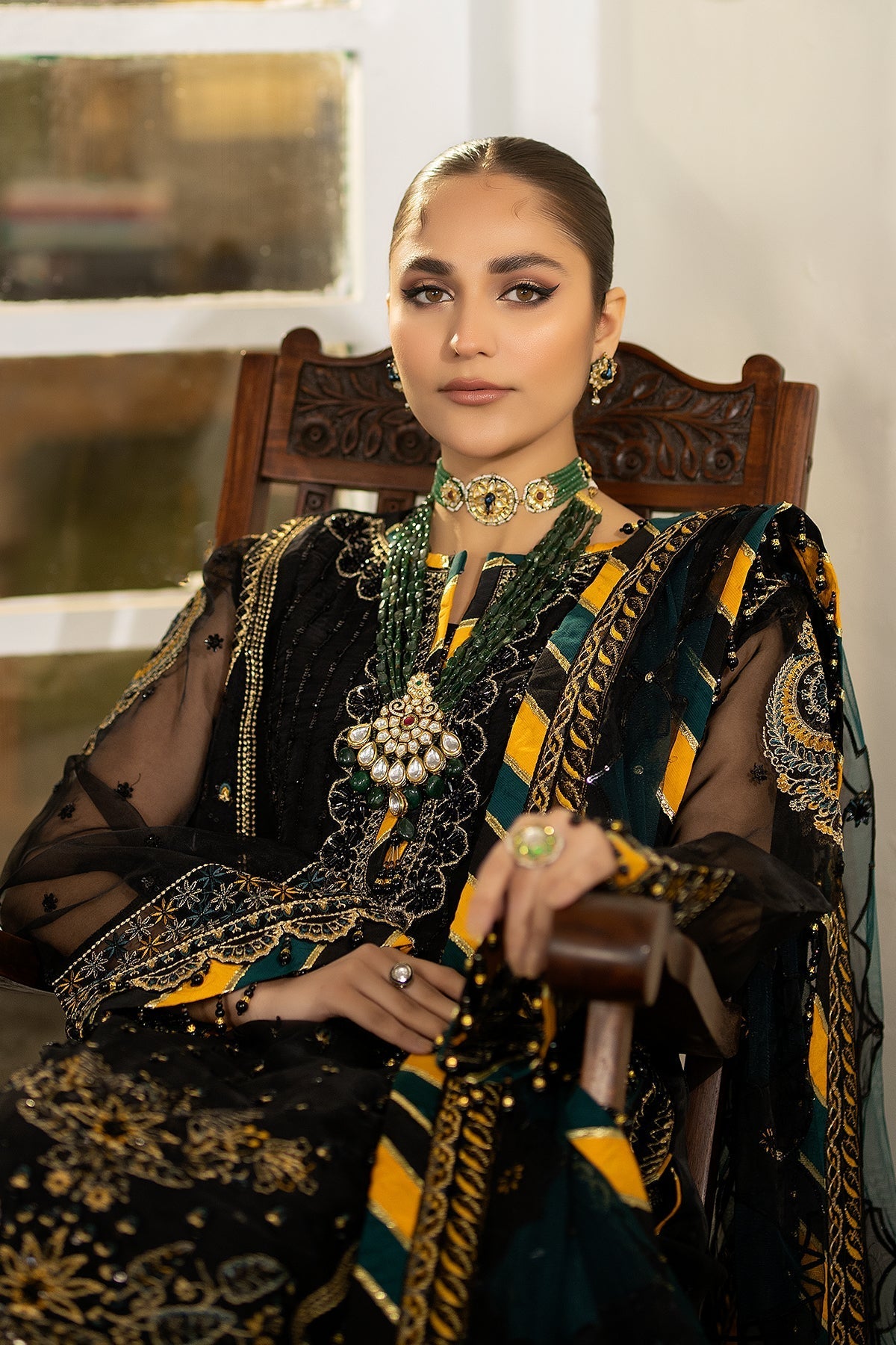 Raeesa Premium | Dehleez Formals | DL-1023 Rang -E-Vasl - Official Raeesa Premium stockist in UK - Sakeena London