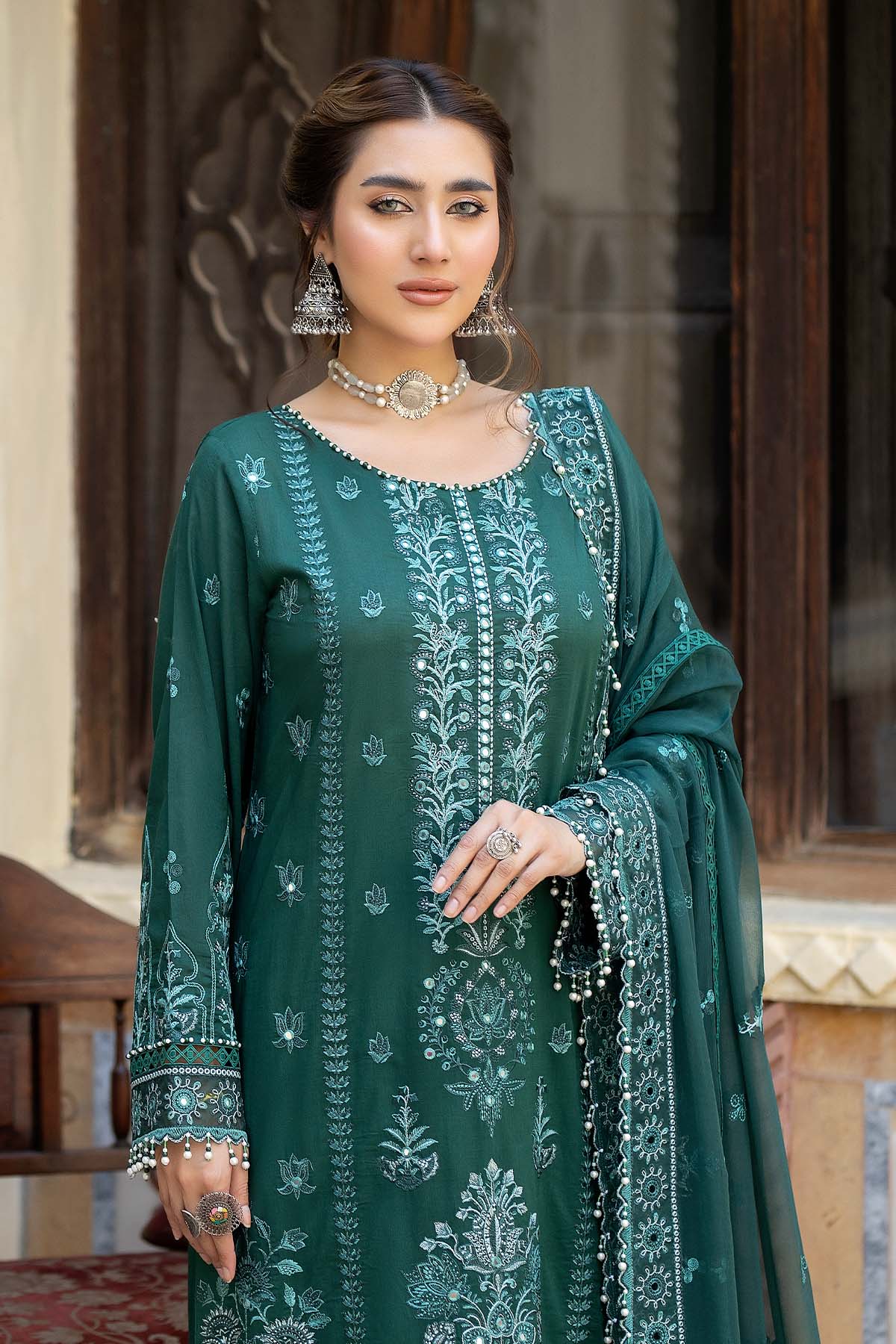 Raeesa Premium | Pankh Luxury Lawn | P -04 - Official Raeesa Premium stockist in UK - Sakeena London