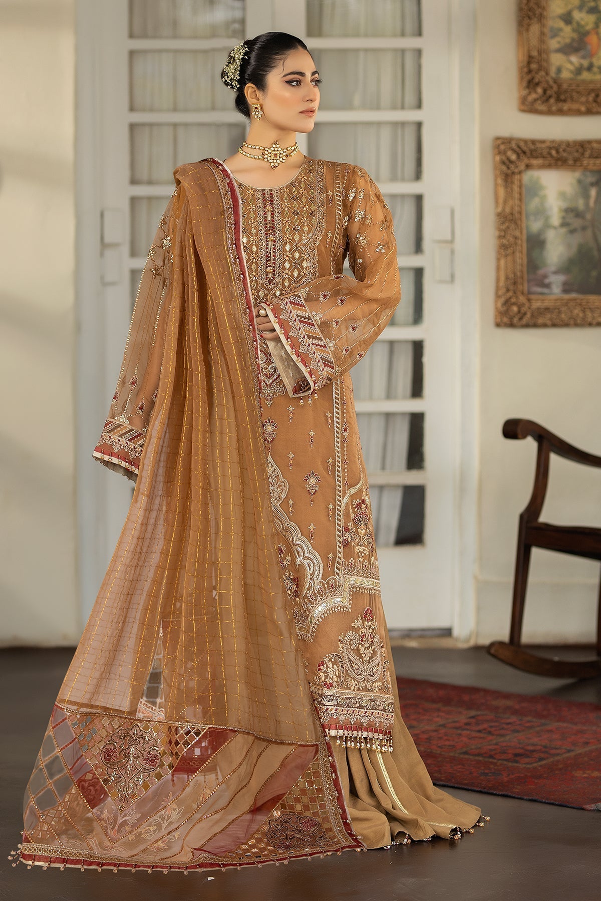Raeesa Premium | Dehleez Formals | DL-1025 Tarz -E- Zameen - Official Raeesa Premium stockist in UK - Sakeena London